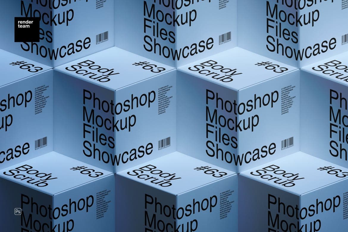 Isometric Paper Boxes Mockup – Photoshop PSD Download | Madbax