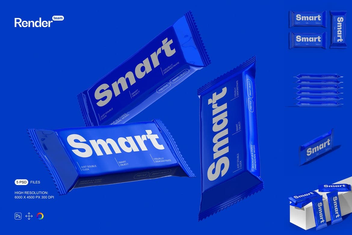 Snack Bar Mockup Set – Photoshop PSD Download | Madbax