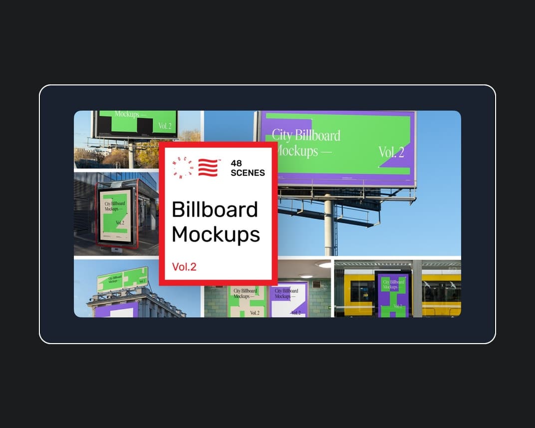 City Billboard Mockups Vol.2 – Photoshop PSD Download | Madbax