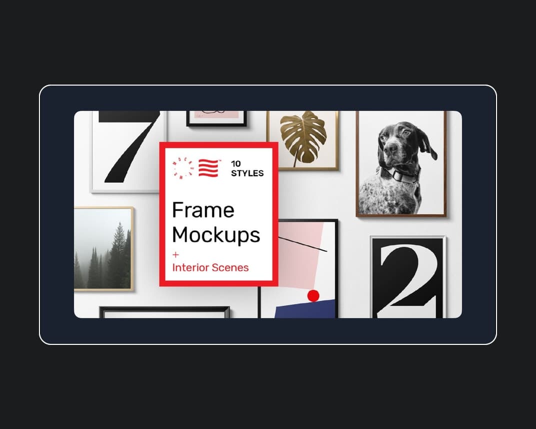 Poster Frame Mockups – Photoshop PSD Download | Madbax
