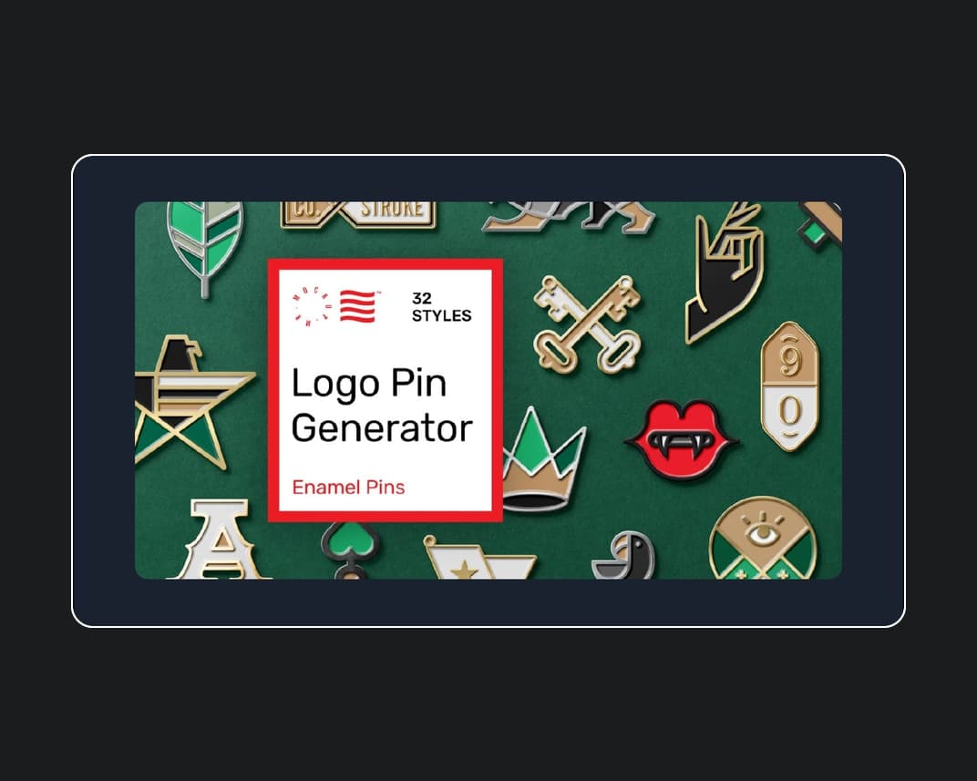 Logo Enamel Pin Mockup – Photoshop PSD Download | Madbax