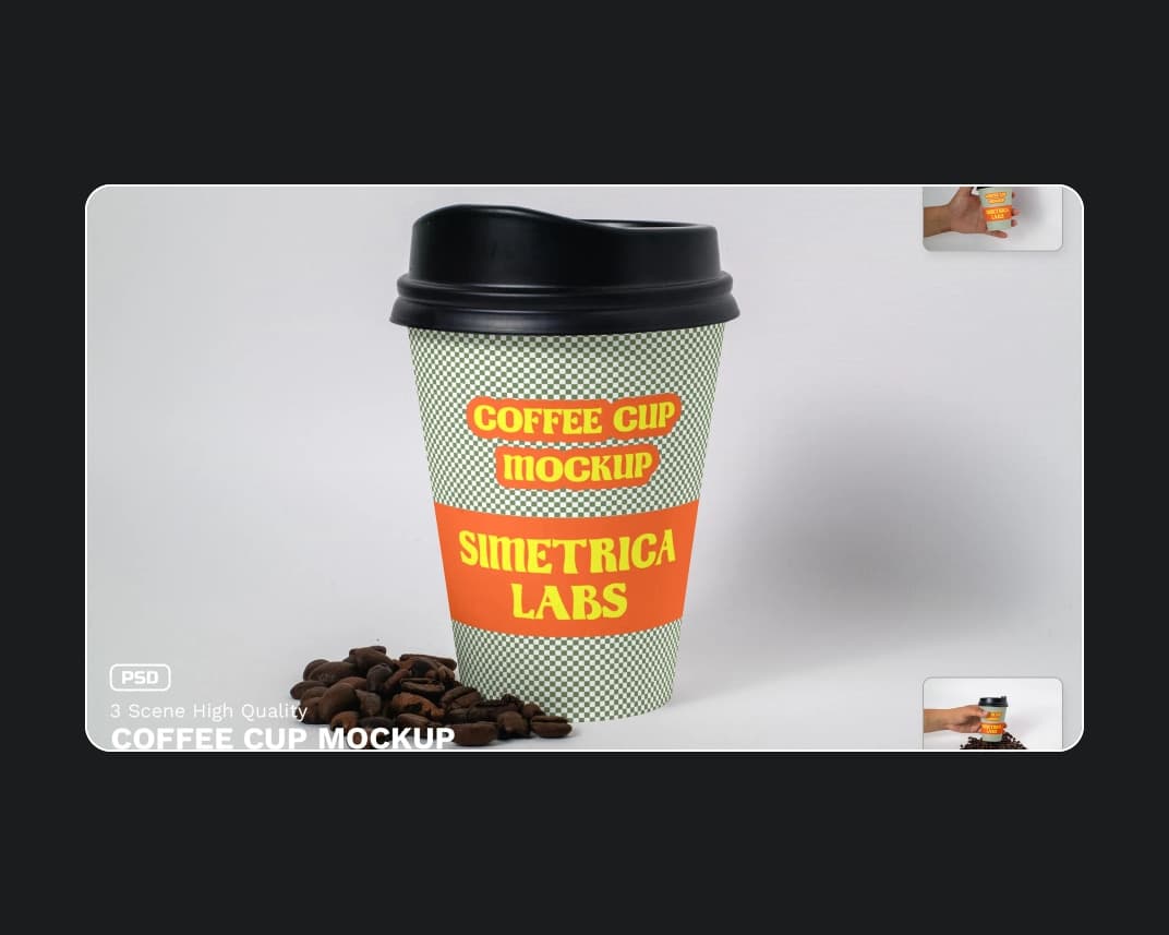 Coffee Cup Mockup 4 – Photoshop PSD Download | Madbax