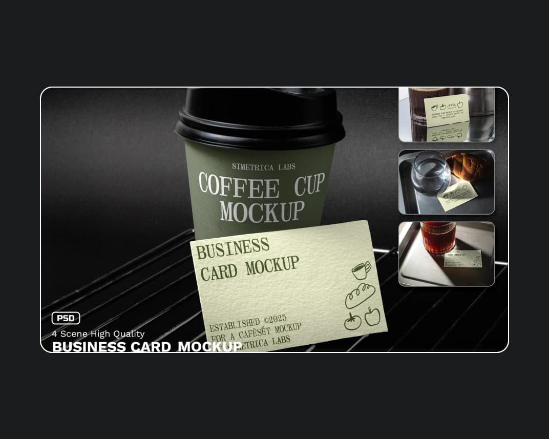 Business Card Mockup 26 – Photoshop PSD Download | Madbax