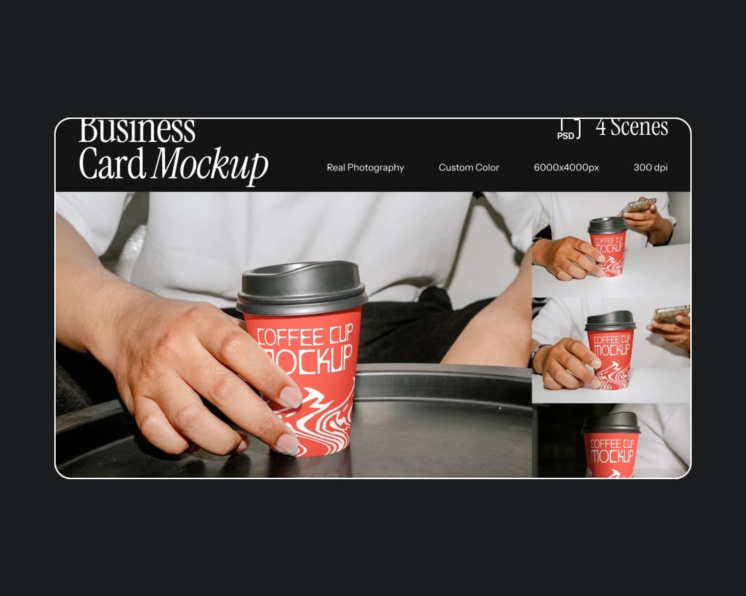 Coffee Cup Mockup 5 – Photoshop PSD Download | Madbax