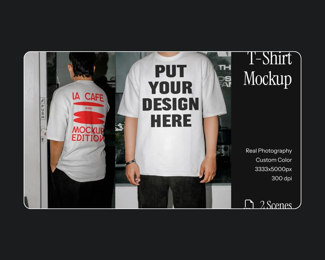 T Shirt Mockup 45 – Photoshop PSD Download | Madbax