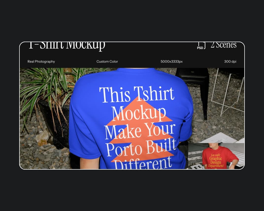 T Shirt Mockup 46 – Photoshop PSD Download | Madbax