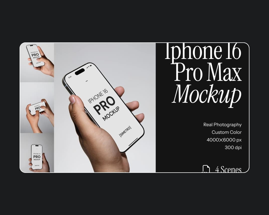 Iphone 16 Pro Max Mockup 1 – Substance and 3ds Max Download | Madbax