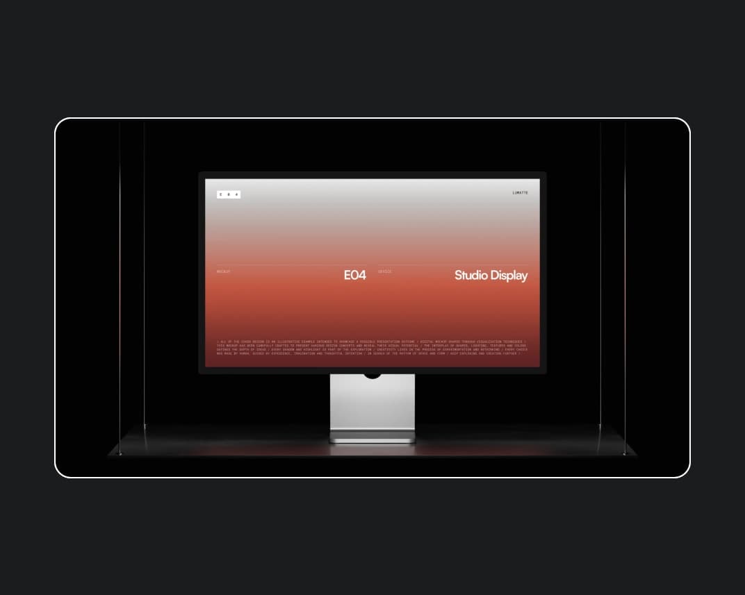 Studio Display Mockup E04 – Photoshop PSD Download | Madbax