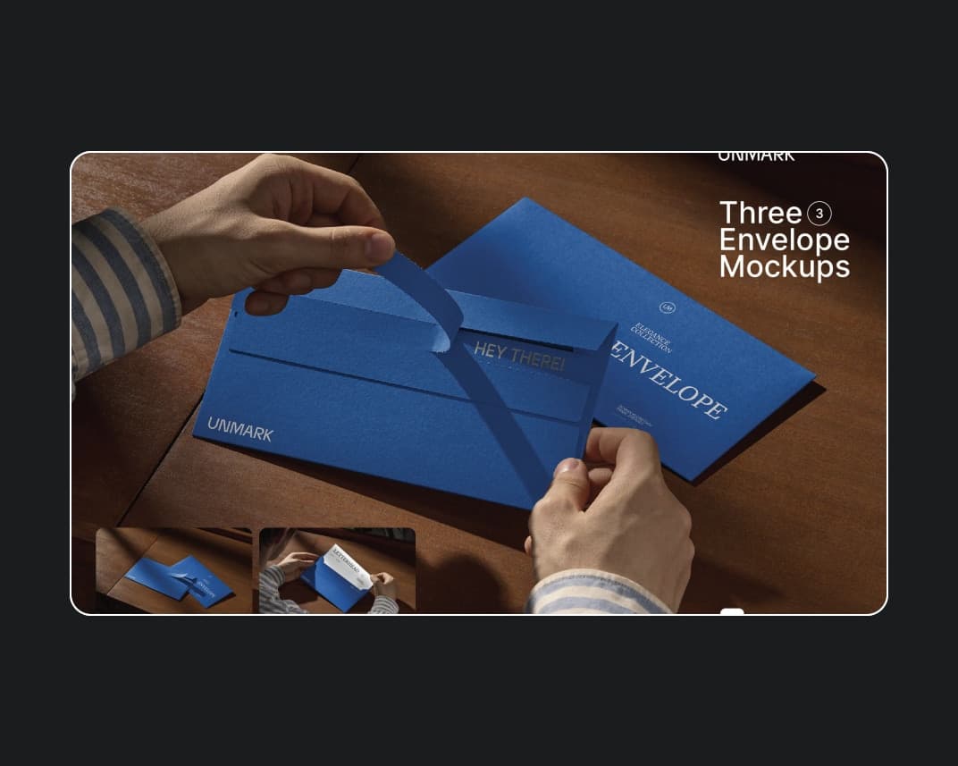 Envelope Mockups In Hand – Photoshop PSD Download | Madbax