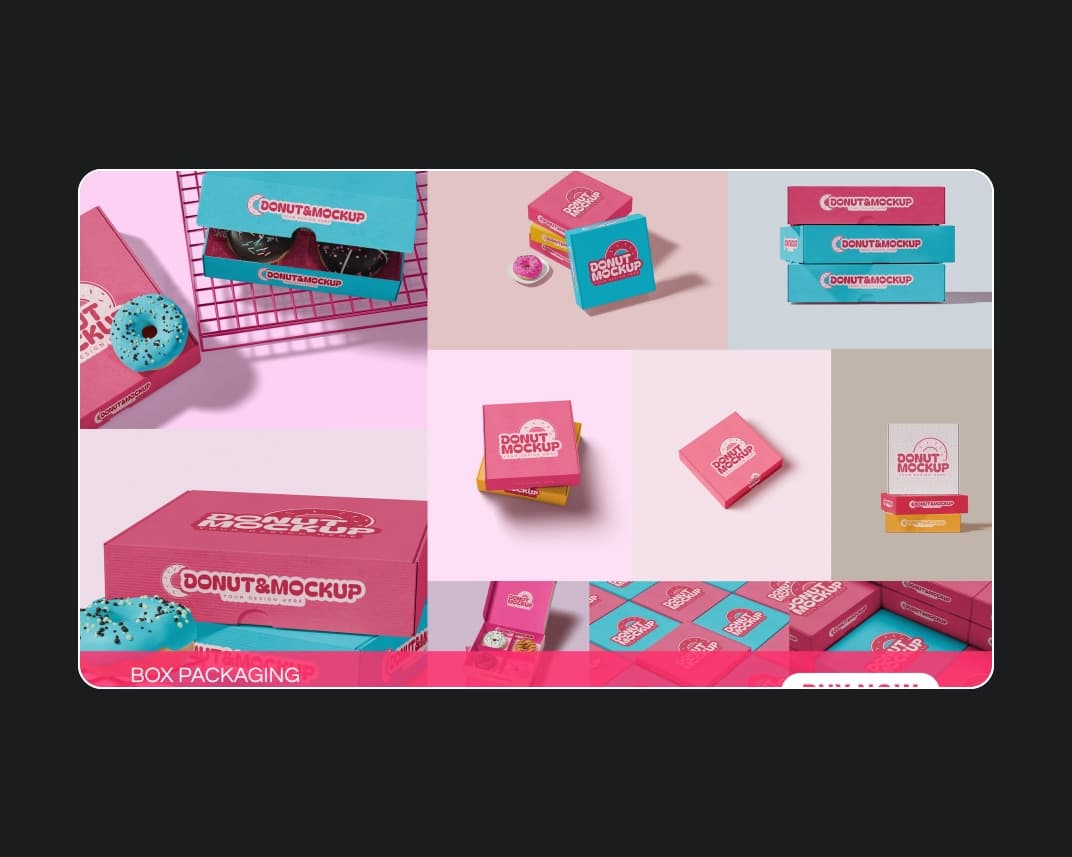Bakery Box Packaging Mockup 1 – Photoshop PSD Download | Madbax