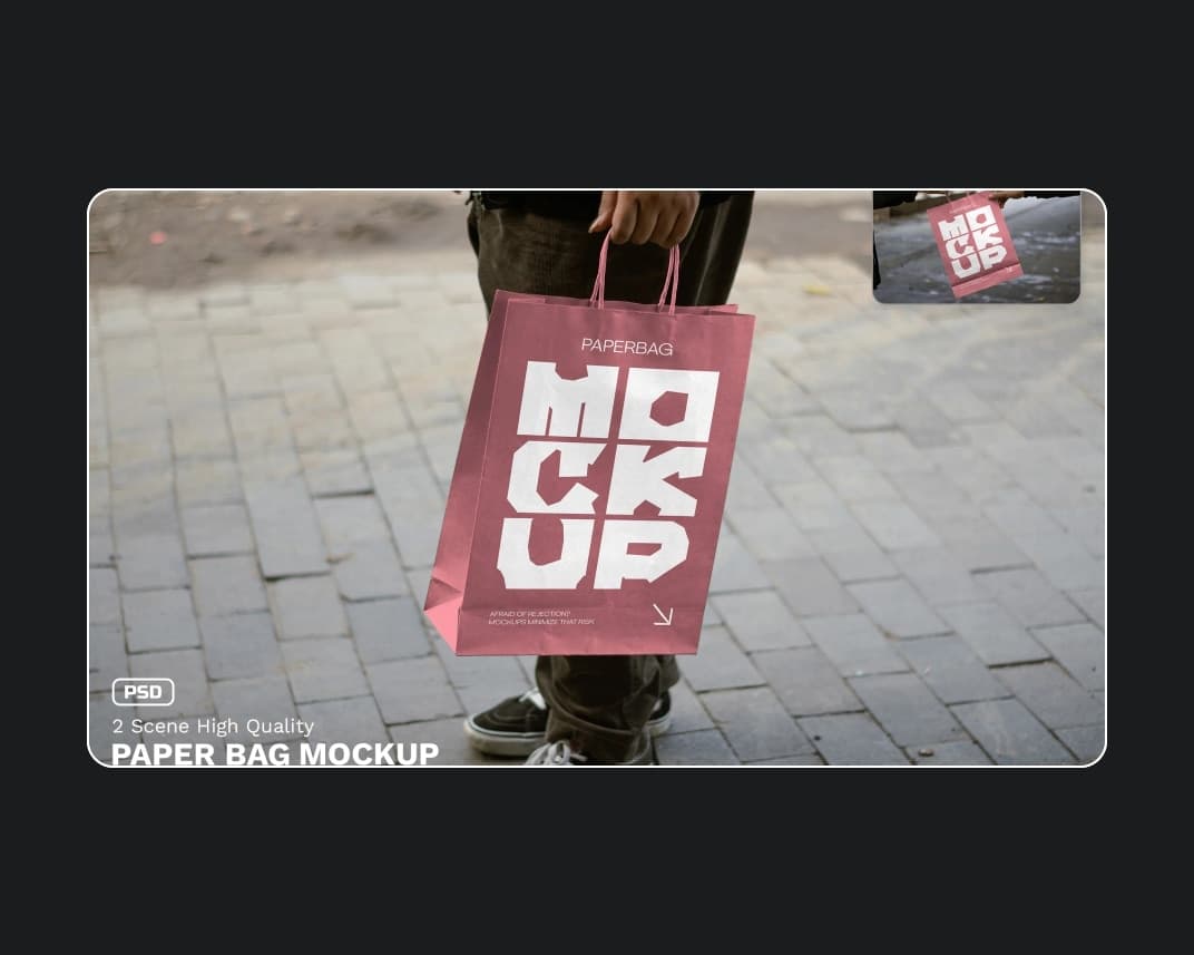 Glued Posters Mockups – Photoshop PSD Download | Madbax