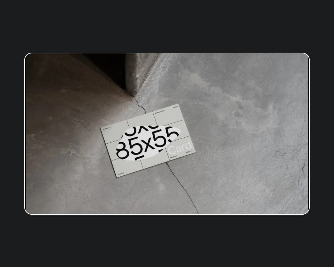 Concrete Minimal Business Card Mockup 2_043 – Photoshop PSD Download | Madbax