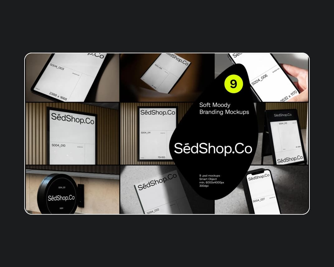 Soft Moody Branding Mockups – Photoshop PSD Download | Madbax