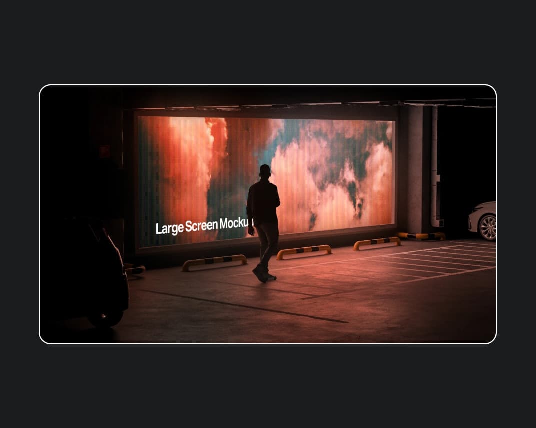 Large Screen Mockup – Photoshop PSD Download | Madbax