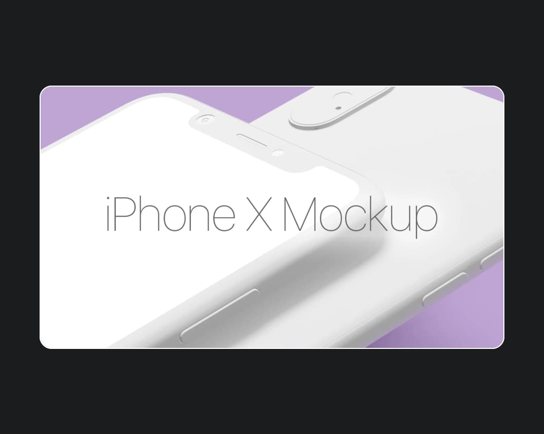 Iphone X Mockup Set – Photoshop PSD Download | Madbax