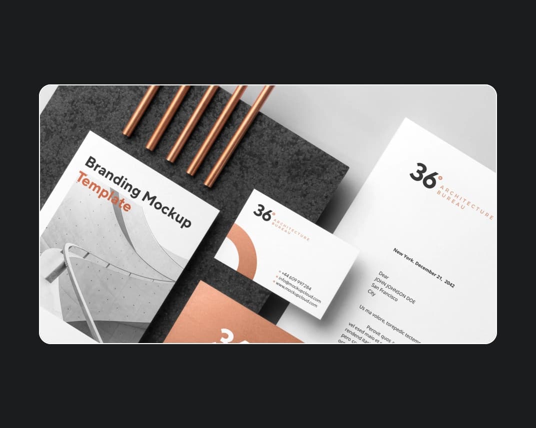 Copperstone Branding Mockup Vol 1 – Photoshop PSD Download | Madbax