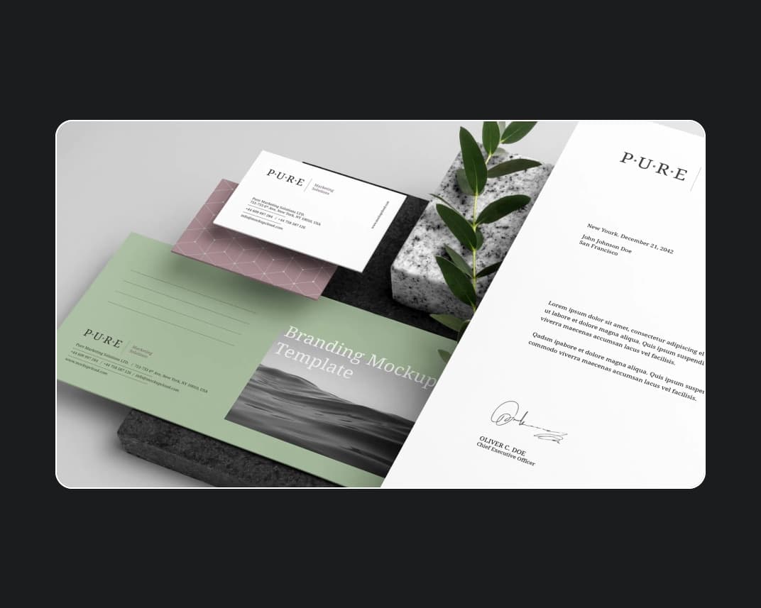 Pure Branding Mockup Vol 1 – Photoshop PSD Download | Madbax