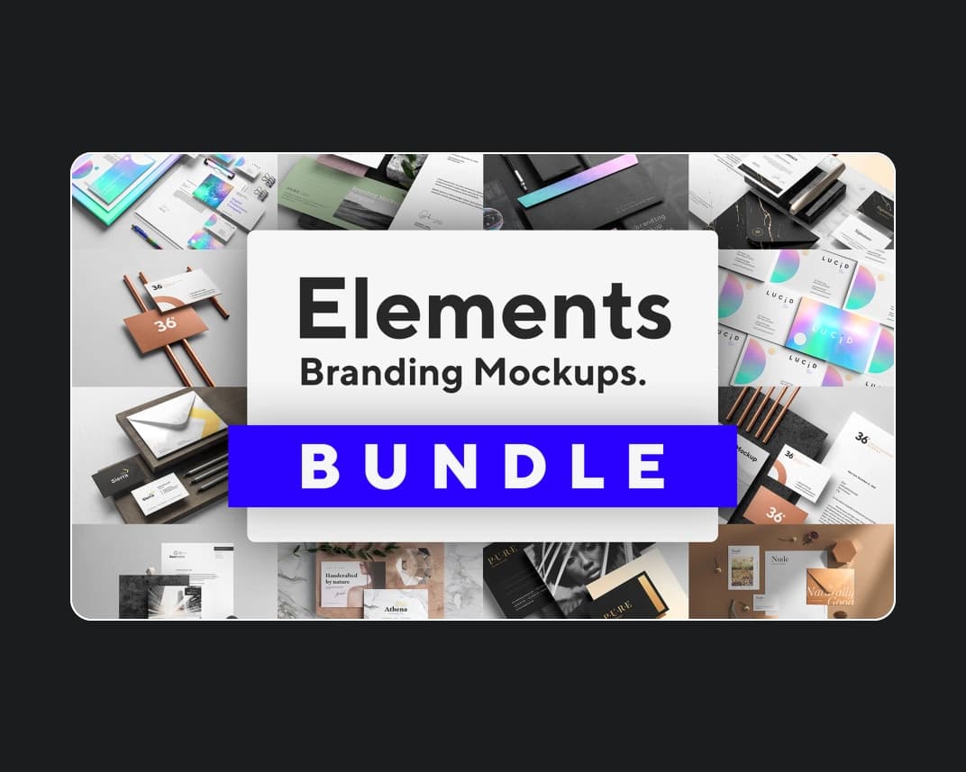 Elements Branding Mockups Bundle – Photoshop PSD Download | Madbax