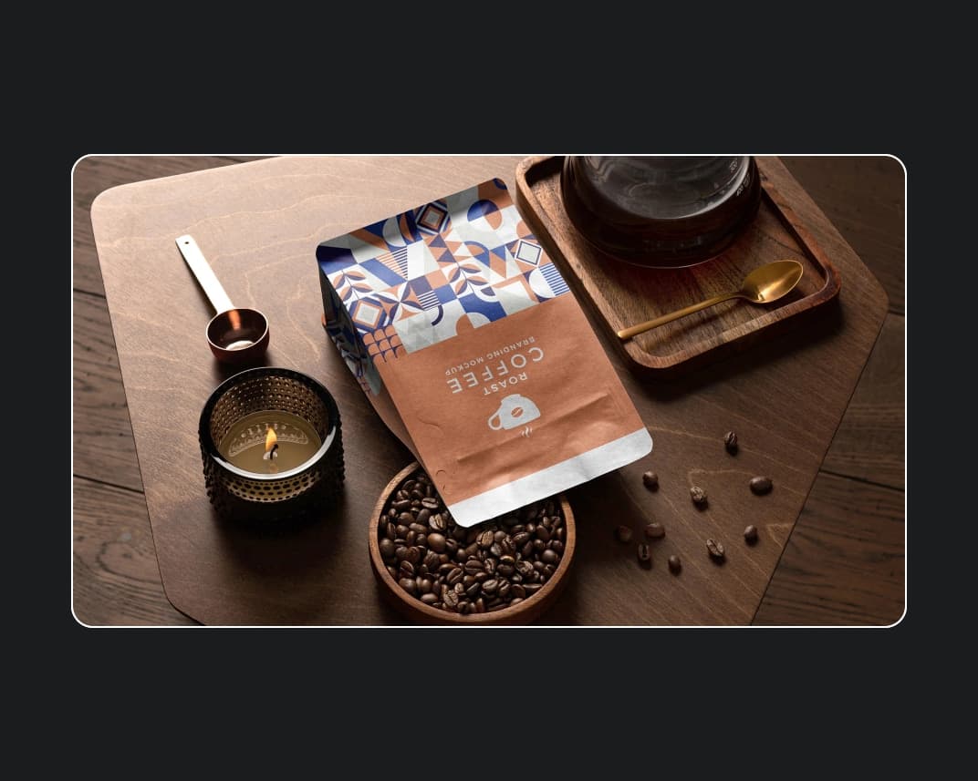 Roast Coffee Branding Mockup – Photoshop PSD Download | Madbax