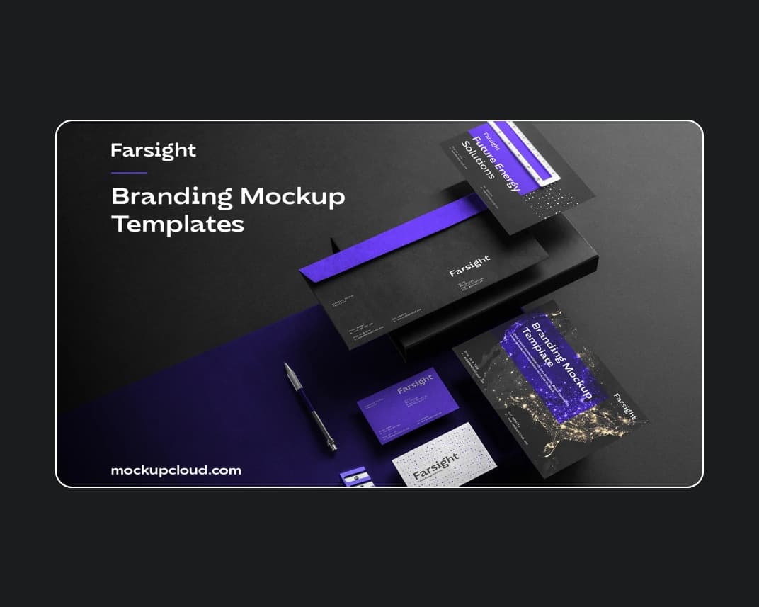 Farsight Branding Mockup – Photoshop PSD Download | Madbax