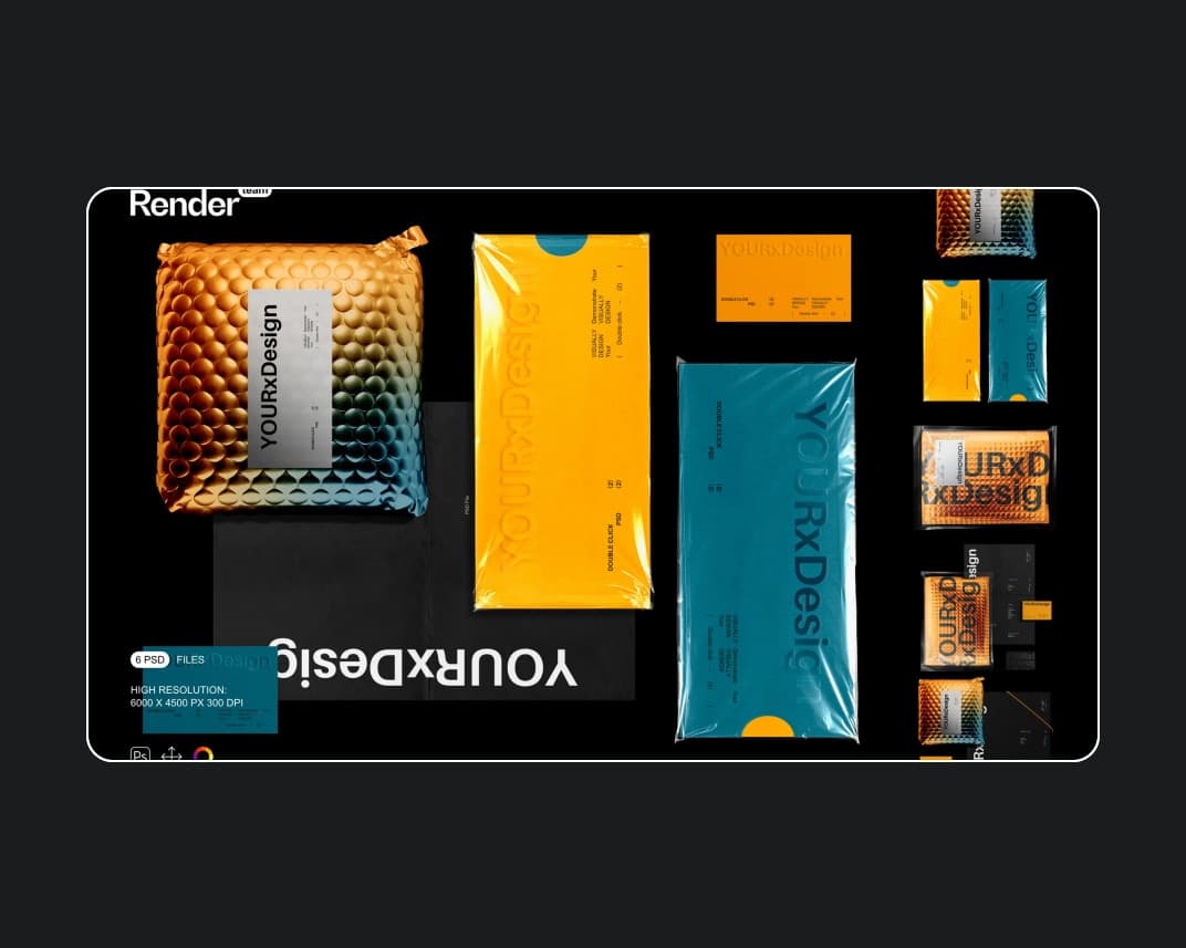 Brand Identity Mockup Set 7 – Photoshop PSD Download | Madbax