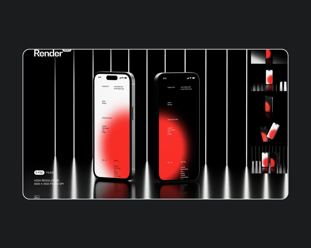 Iphone 14 Pro Mockup Set – Photoshop PSD Download | Madbax