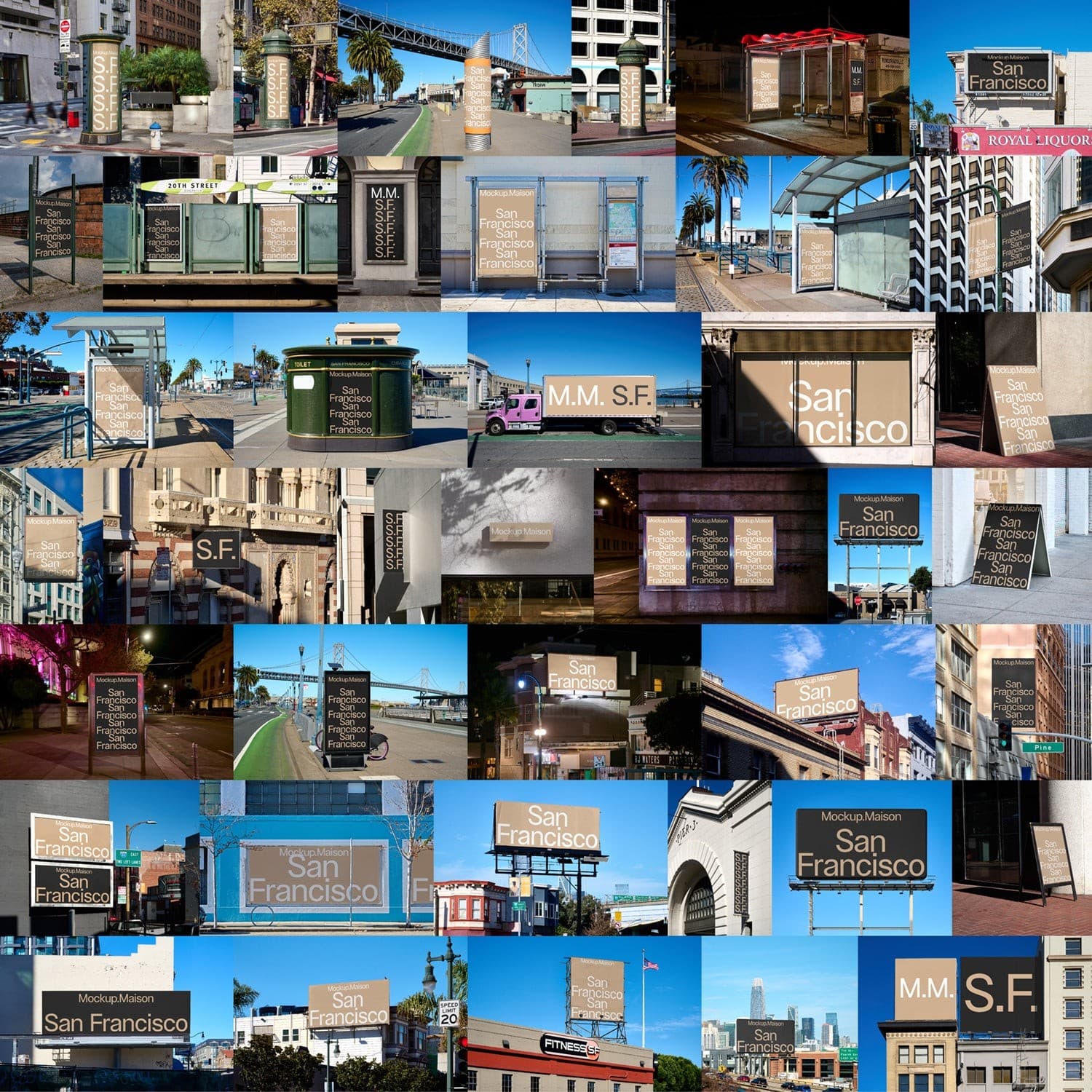 San Francisco Collection – 40 Mockups – Photoshop PSD Download | Madbax