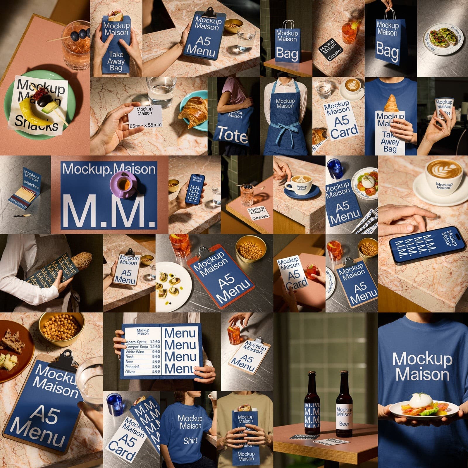 Bistro Collection – 33 Mockups – Photoshop PSD Download | Madbax