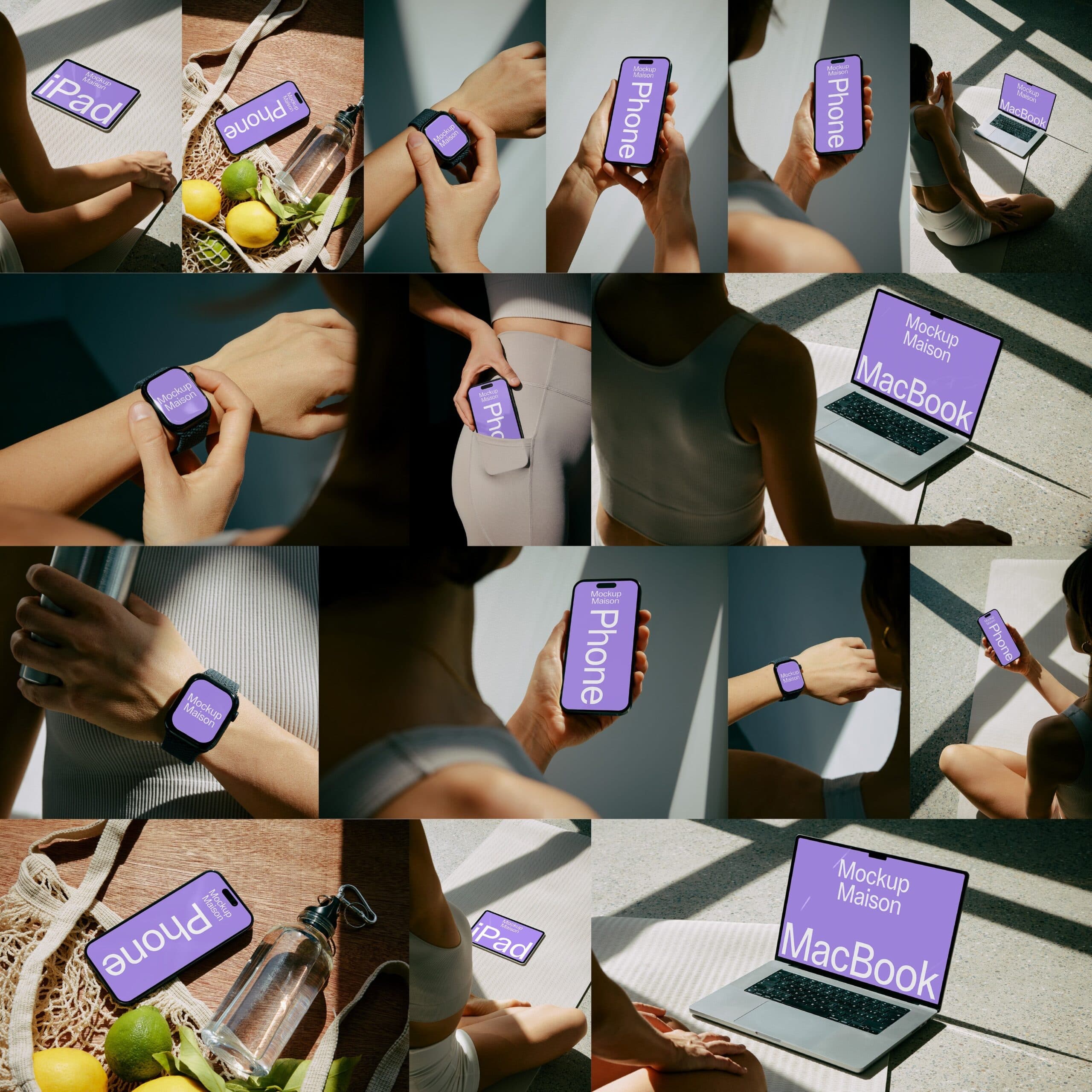Yoga Devices Collection – 16 Mockups – Photoshop PSD Download | Madbax