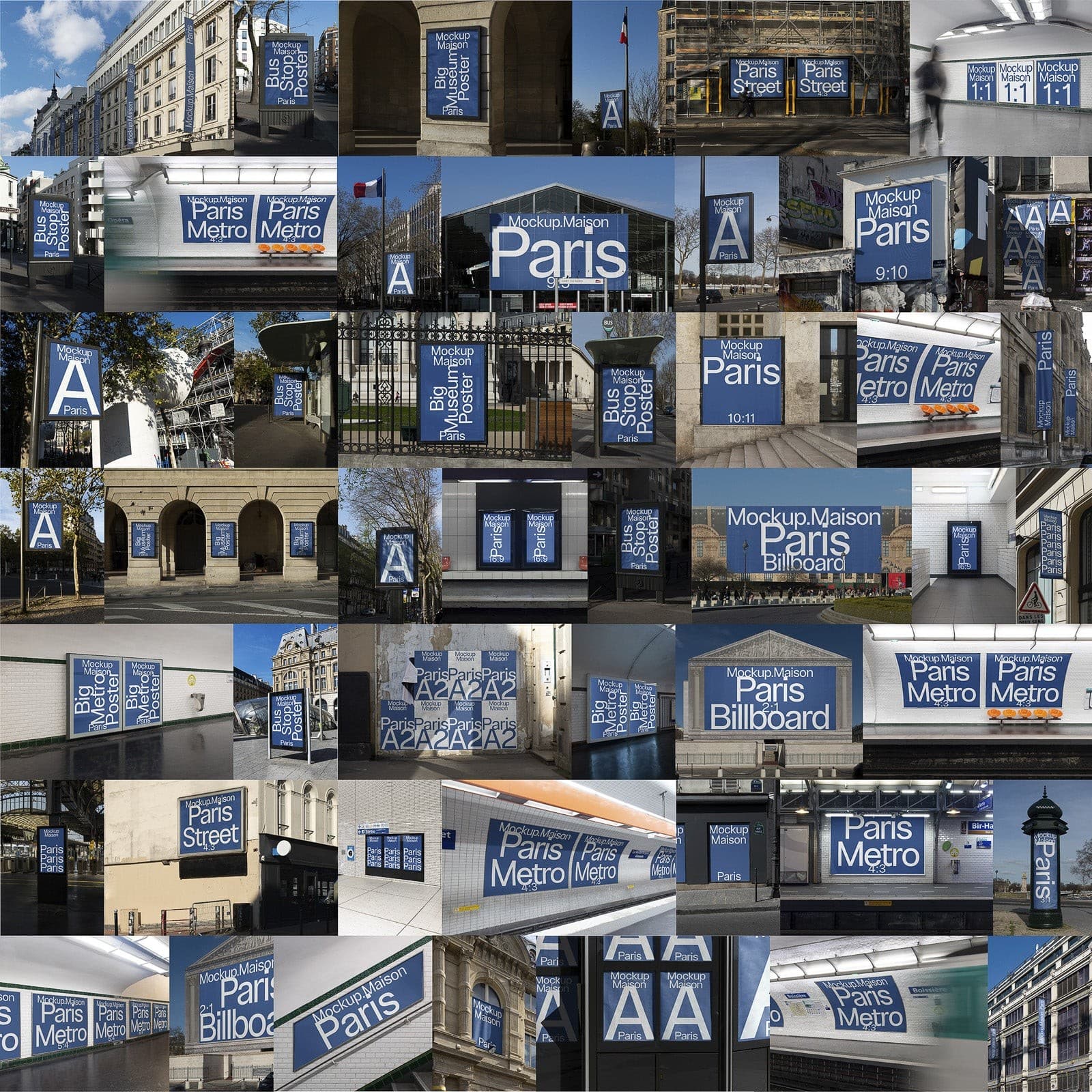 Paris Collection – 48 Mockups – Photoshop PSD Download | Madbax
