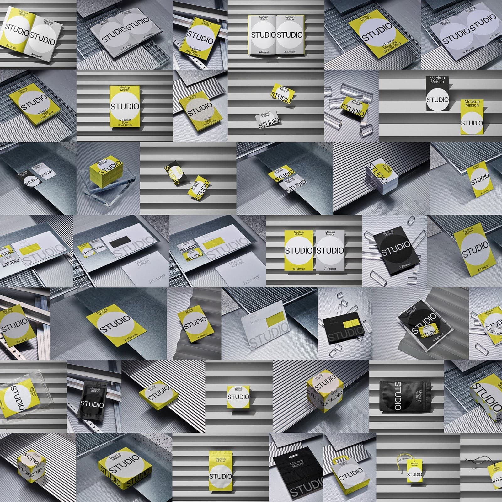 Metal Collection – 45 Mockups – Photoshop PSD Download | Madbax