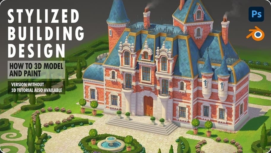 Game Stylized Building Concept Art | Tutorials – Blender Download | Madbax