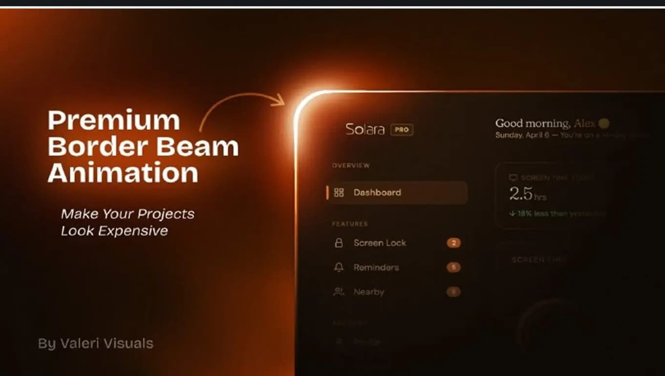 Premium SaaS Border Beam Animation in Adobe After Effects – After Effects Download | Madbax