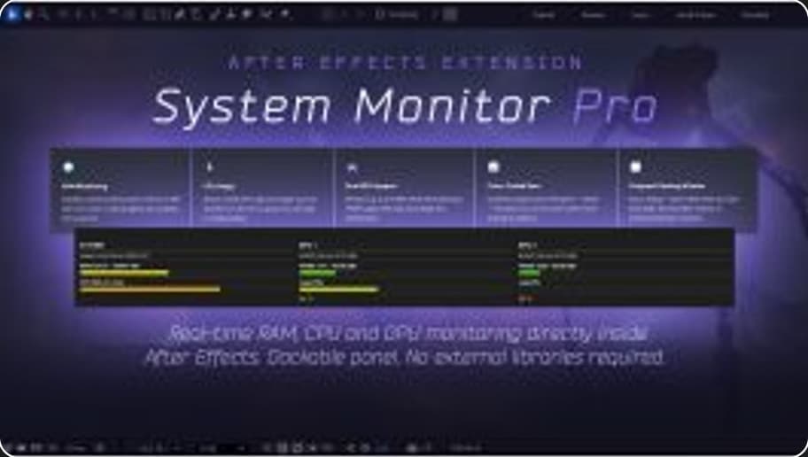 System Monitor Pro for After Effects – After Effects Download | Madbax