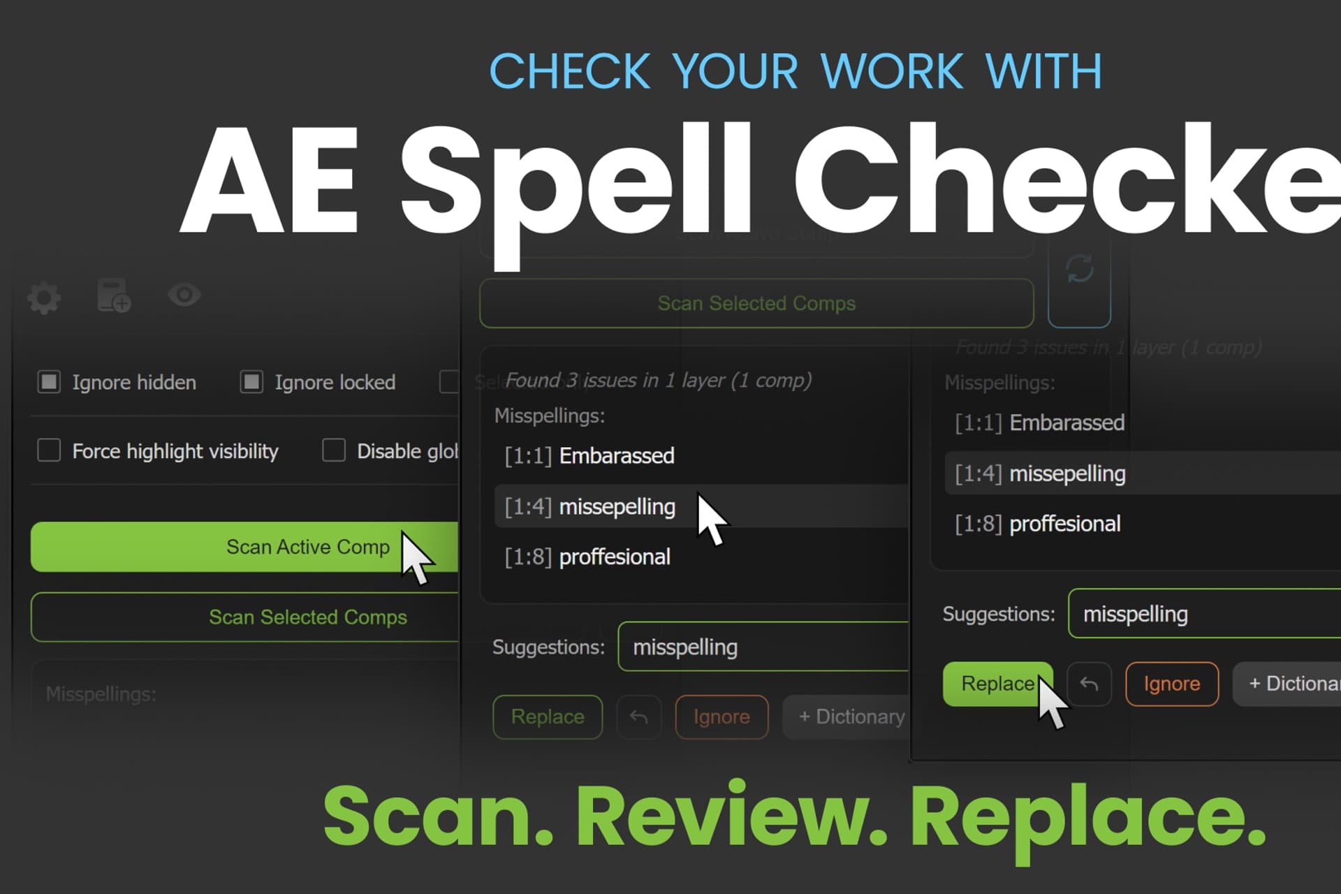 AE Spell Checker v1.1.0 – After Effects Download | Madbax