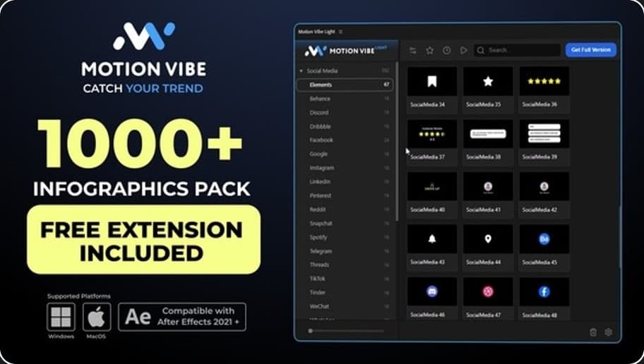 Infographics Pack | Free Extension for After Effects Included – After Effects Download | Madbax
