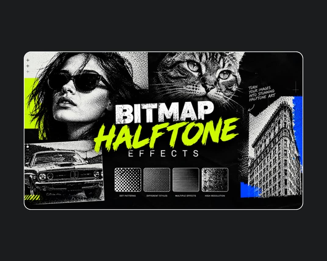 Bitmap Halftone Effects for After Effects – After Effects Download | Madbax