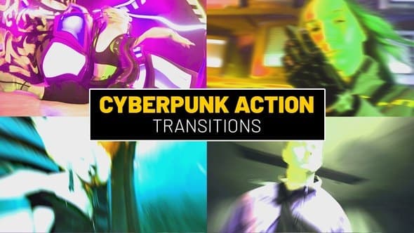 Cyberpunk Action Transitions | After Effects – After Effects Download | Madbax