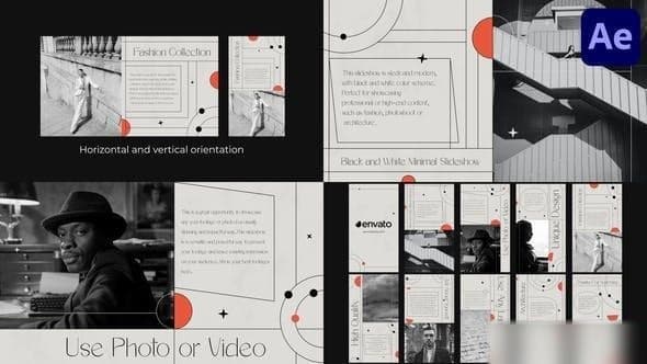 Black and White Minimal Slideshow | After Effects – After Effects Download | Madbax