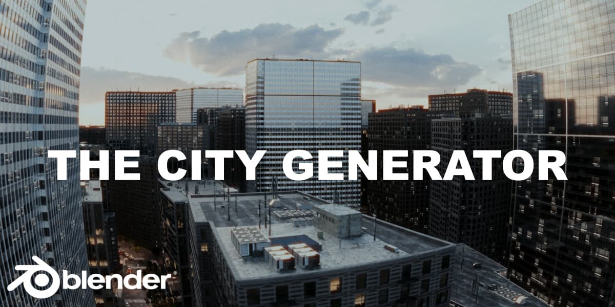 The City Generator v1.1 – Blender Download | Madbax