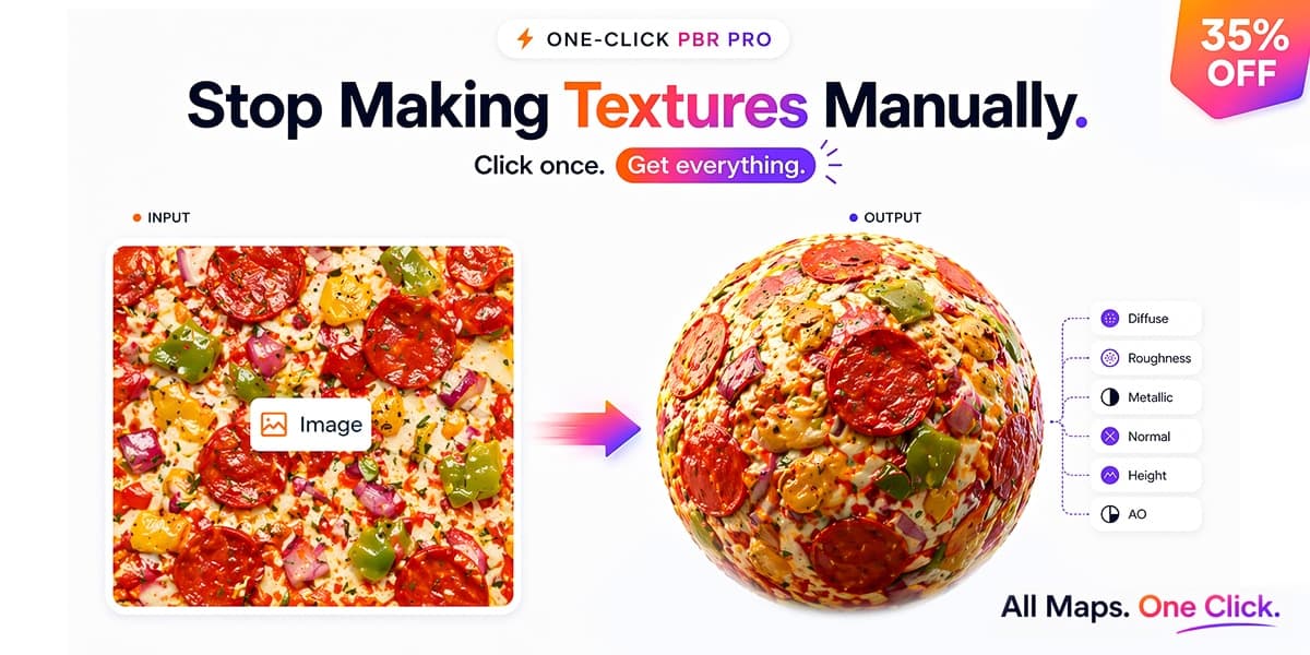 One-Click PBR Pro v0.8.1 – Blender Download | Madbax