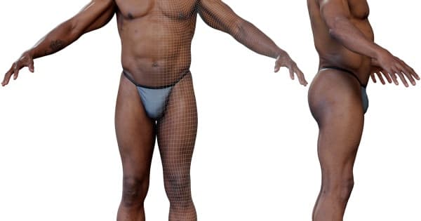 Animation Ready Body Scan / Male 01 – Blender Download | Madbax