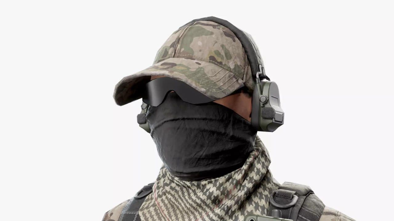 US Modern Assault Soldier Low-poly 3D model – Blender Download | Madbax