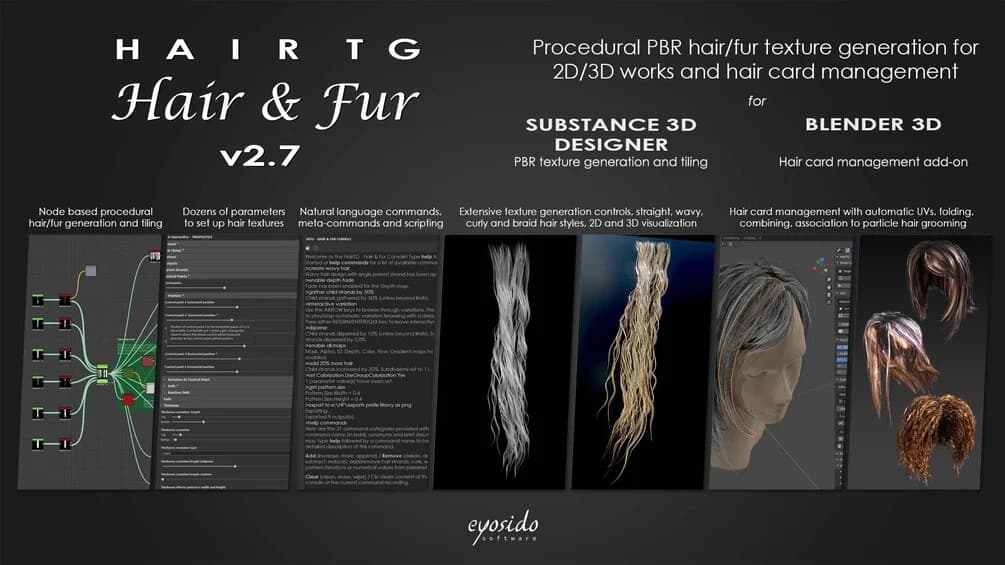 HairTG – Hair & Fur v2.7.2 – Blender Download | Madbax