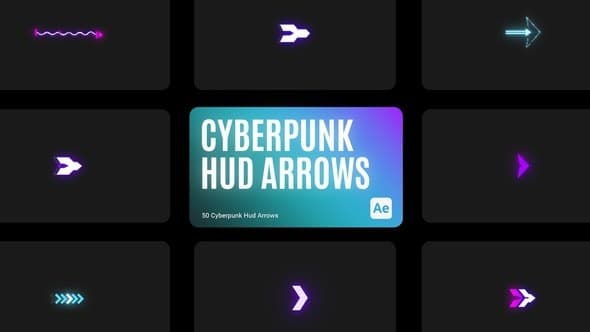 Cyberpunk HUD Arrow for After Effects – After Effects Download | Madbax