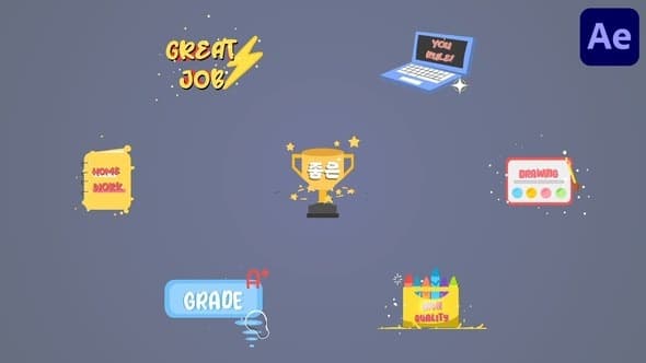 School Titles for After Effects – After Effects Download | Madbax