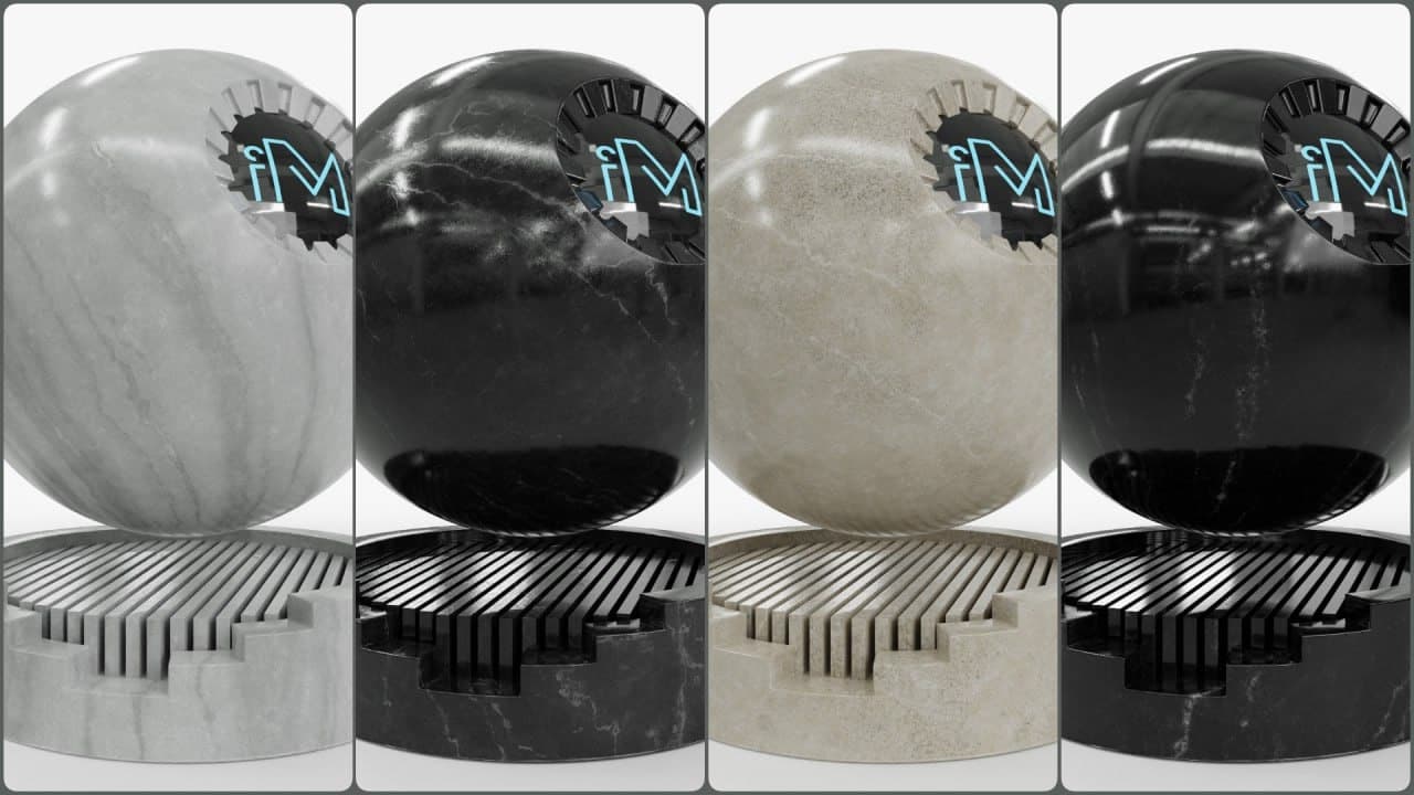 Marble Materials & PBR Textures – Blender Download | Madbax