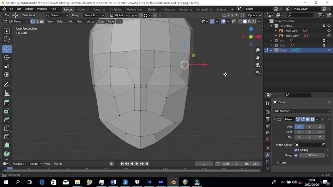 Modelling The Head : In Blender Vol 1 – Blender Download | Madbax