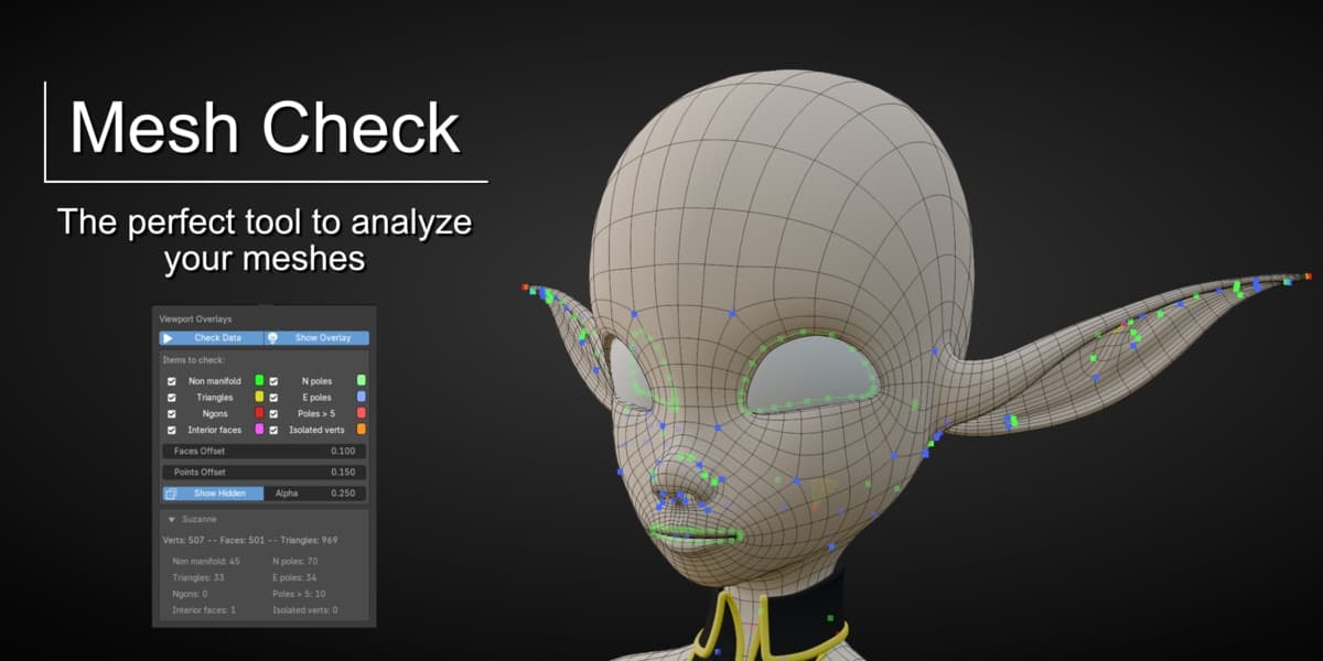 Mesh Check GPU Edition v0.5.2 – Blender Download | Madbax
