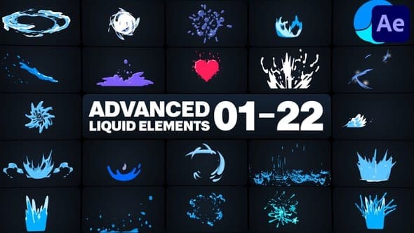 Advanced Liquid Elements for After Effects – After Effects Download | Madbax